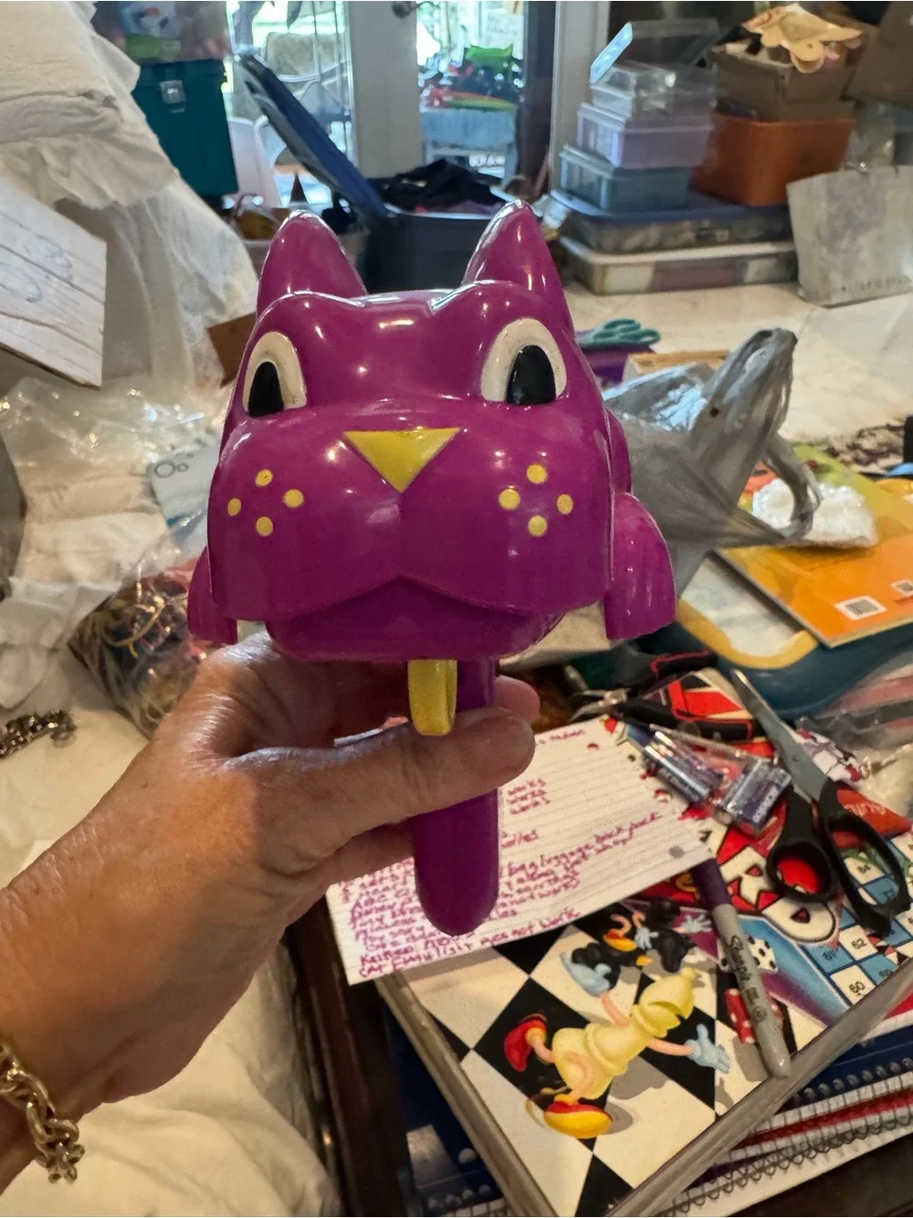 Purple Cat toy does not work